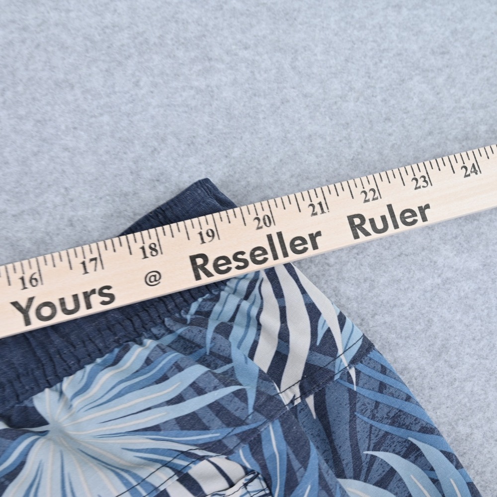 Hang Ten Men XL Hybrid Swim Trunks Tropical Palm Blue Lined Board Shorts Classic - Picture 16 of 16